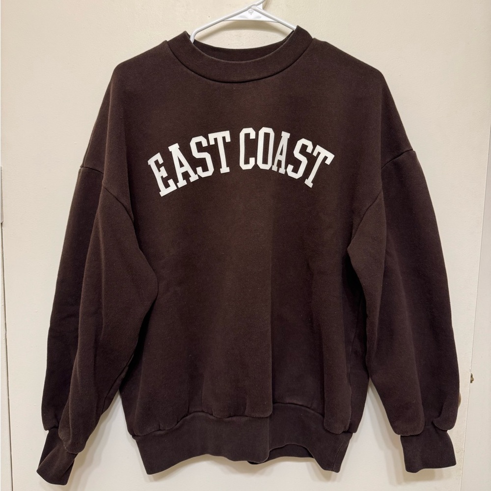 OAK + FORT Brown East Coast Sweatshirt